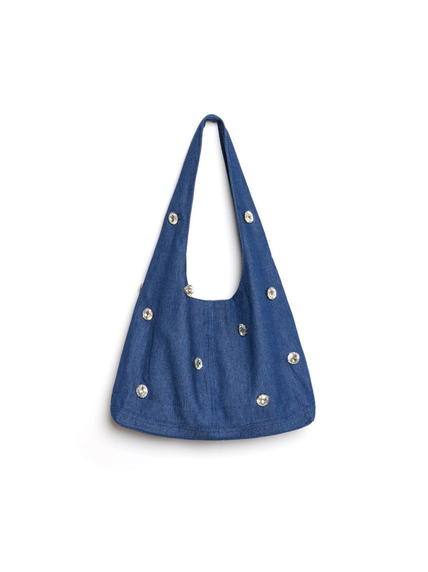 Daze Embellished Denim Bag