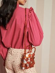 Knick Knack Bead Mini Bag Turtoise Orange / Z