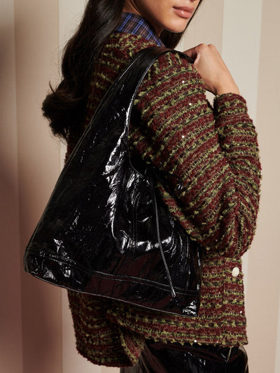 Lunette PU Bag High Shine Black / Z