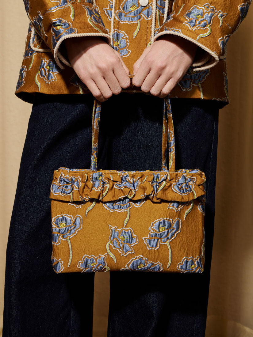 DREAM Honey Jacquard Ruffle Bag – Sister Jane