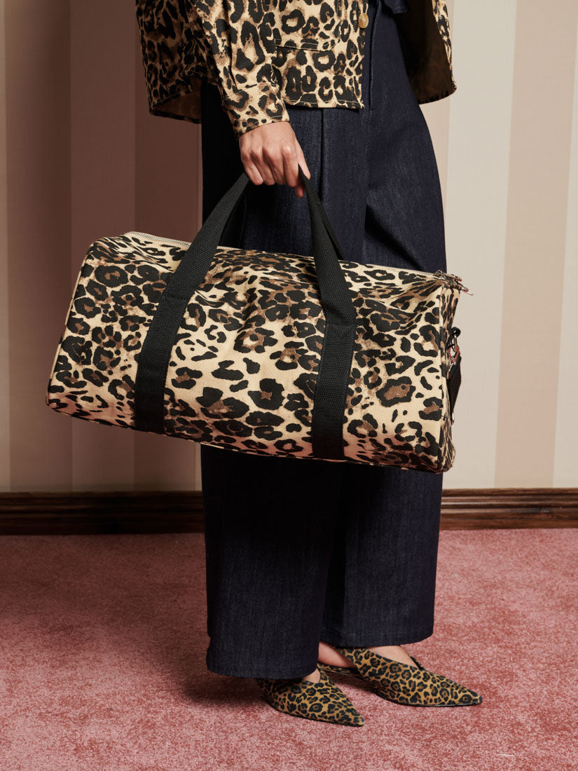 Conrad Leopard Holdall Bag – Sister Jane