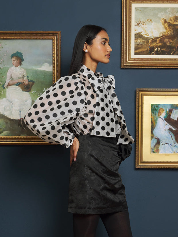 Perry Polka Bow Blouse