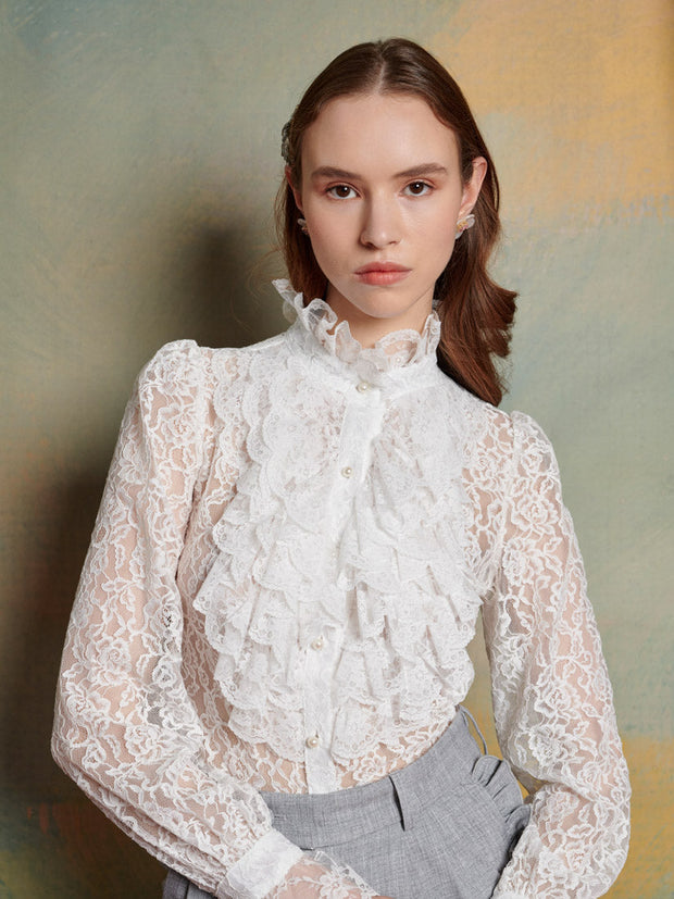 Plume Lace Blouse