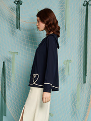 Harbour Hearts Blouse Navy Blue / Z