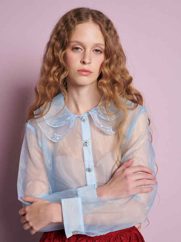 Chicory Blouse Baby Blue / Z