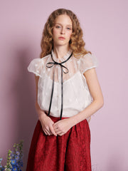 Starflower Blouse Pearled White / Z