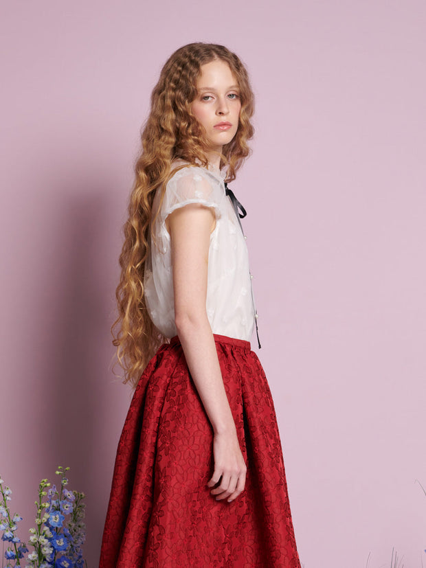 Starflower Blouse Pearled White / Z