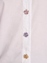 Gabriel Ruffles Blouse Pearled White / Z