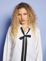 Ondina Bow Blouse Pearled Ivory / Z