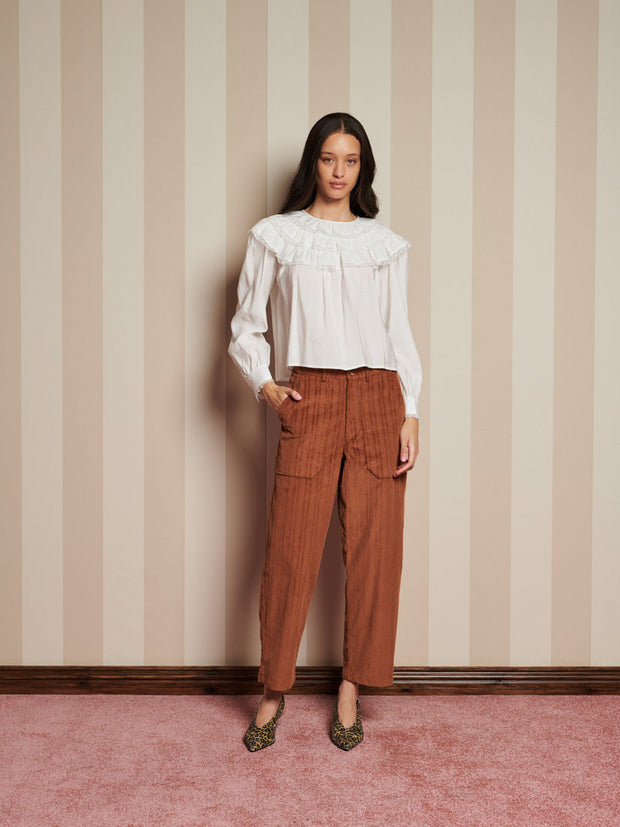 Chamber Ruffle Top