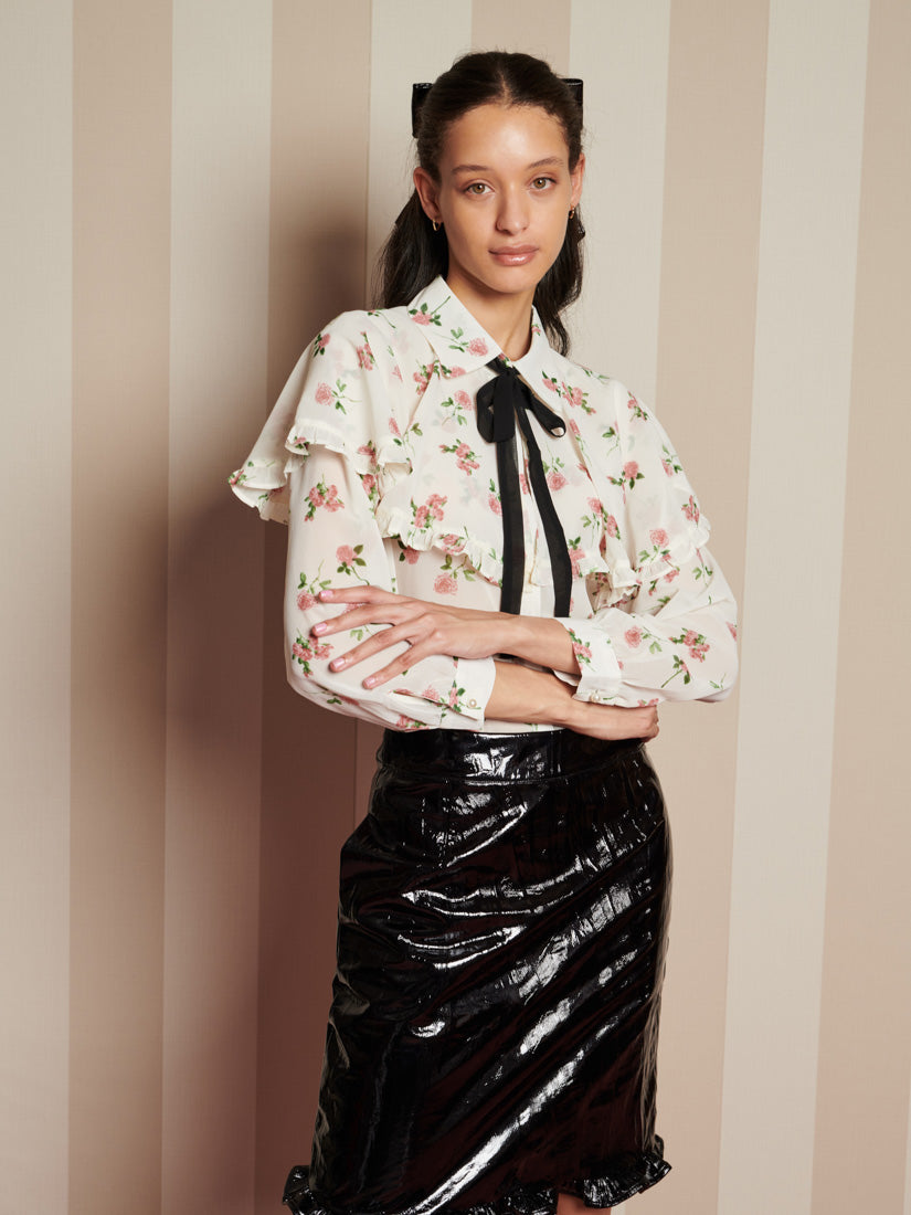 Bay Flora Cape Blouse