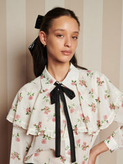 Bay Flora Cape Blouse Vintage Ivory / Z