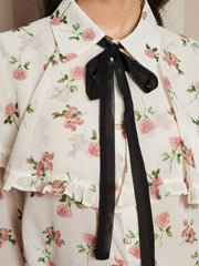 Bay Flora Cape Blouse Vintage Ivory / Z