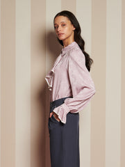 Bow Touch Ruffle Blouse Mauve, Lilac / Z