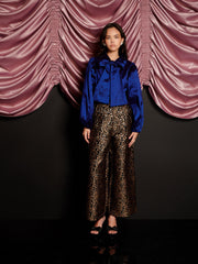 Marylin Taffeta Bow Blouse