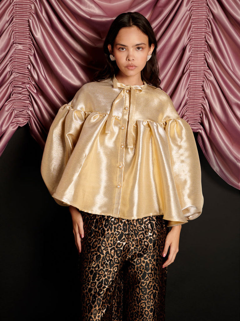 Shimmy Bow Blouse