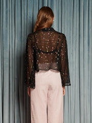 Odyssey Spot Blouse Coal Black / Z