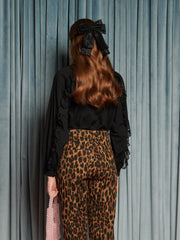 Lullaby Lace Trim Blouse Coal Black / Z