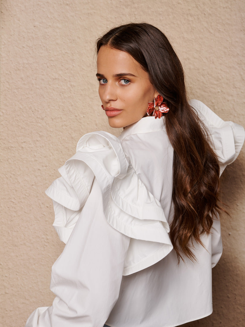 Afterglow Ruffle Blouse – Sister Jane