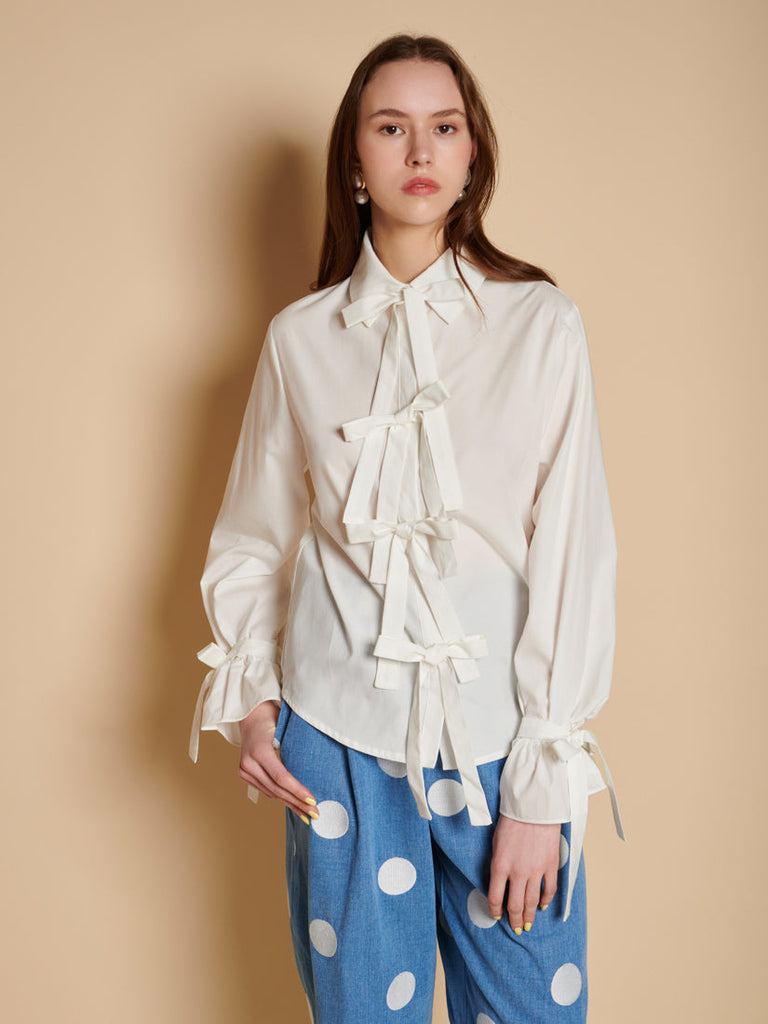 Siljan Bow Blouse
