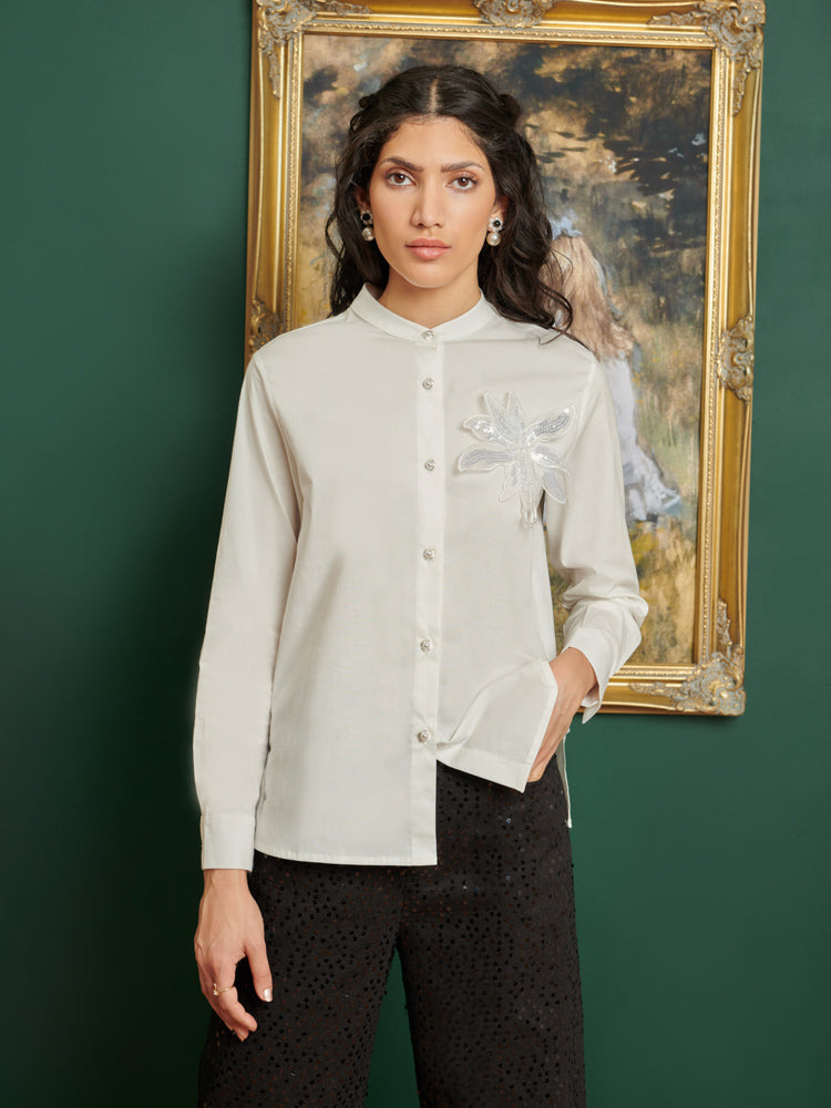 <b> < b> Cezanne Applique Shirt
