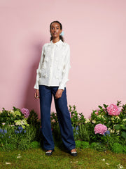 <b>DREAM</b> Valley Flower Embellished Shirt