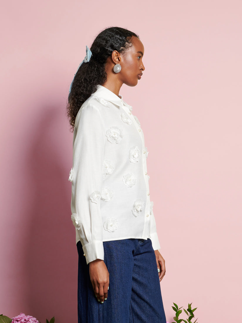 DREAM Valley Flower Embellished Shirt – Sister Jane