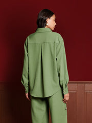 Formosa Embellished Shirt Olive Green / Z