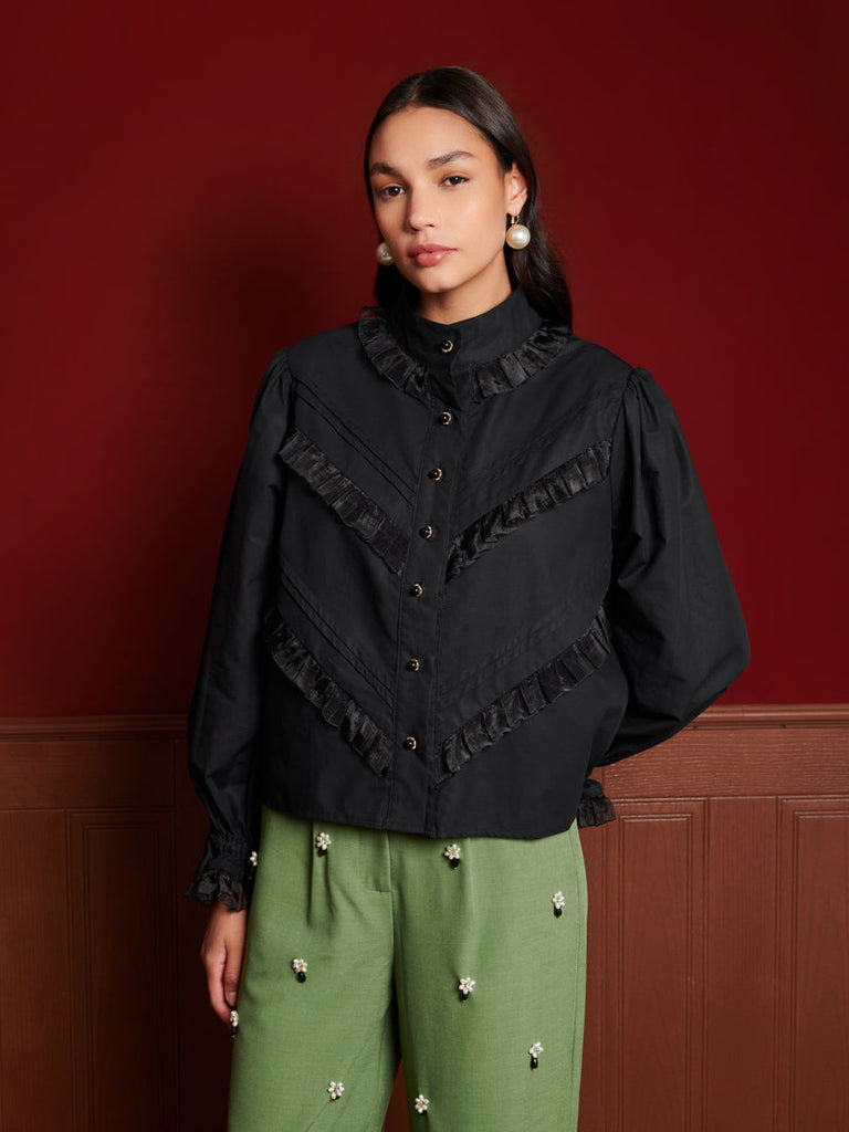 未使用 Liten リテン 2face frill blouse DREAM Florence Ruffle Blouse – Sister Jane