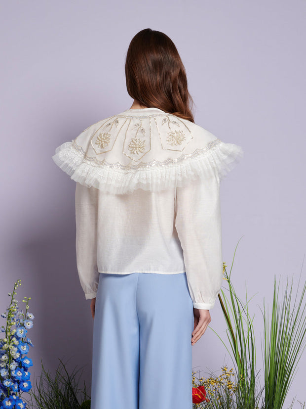 Evening Primrose Blouse Pearled White / Z