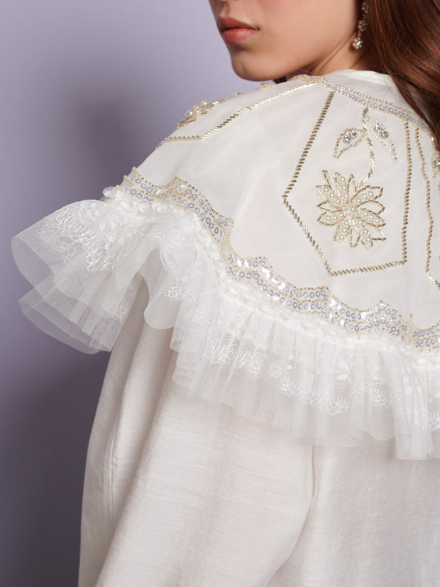 Evening Primrose Blouse Pearled White / Z