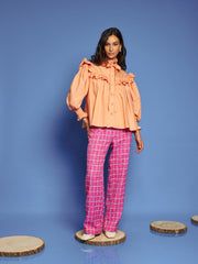 <b>DREAM</b> Sunset Ruffle Blouse
