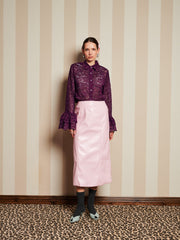 <b>DREAM</b> Quill Lace Ruffle Blouse