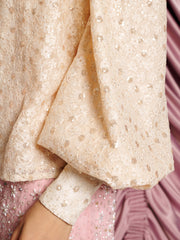 <b>DREAM</b> Sally Lace Bow Blouse Champagne Nude / Z