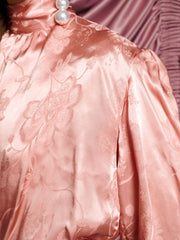 <b>DREAM</b> Satin Hour Bow Blouse Satin Pink / Z