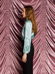 <b>DREAM</b> Starlight Embellished Blouse Celadon Blue / Z