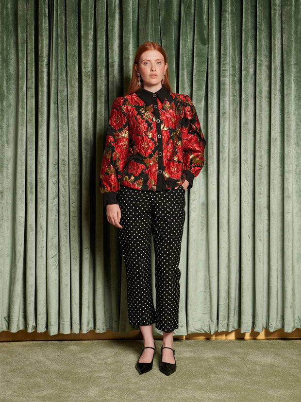 <b>DREAM</b> Illusions Jacquard Blouse