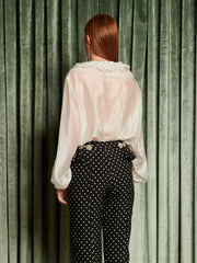 Poetic Ruffle Blouse Pearled White / Z