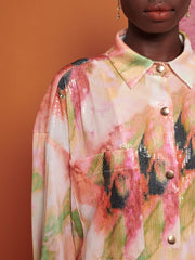 <b>Ghospell</b> Salma Sequin Oversized Shirt