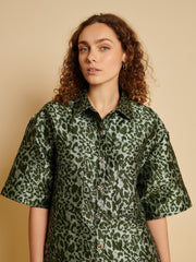 <b> Ghospell </b> Ebba Leopard Shirt