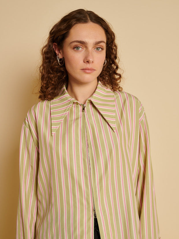 <b> Ghospell </b> Ester Stripe Shirt