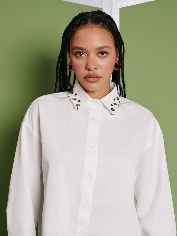 <b> Ghospell </b> Maria Oversized Shirt
