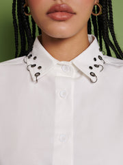 <b> Ghospell </b> Maria Oversized Shirt