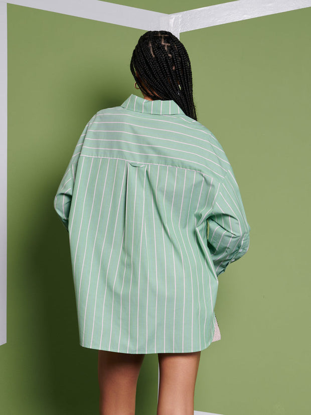 <b> Ghospell </b> Katarina Stripe Shirt