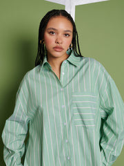 <b> Ghospell </b> Katarina Stripe Shirt