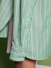 <b> Ghospell </b> Katarina Stripe Shirt
