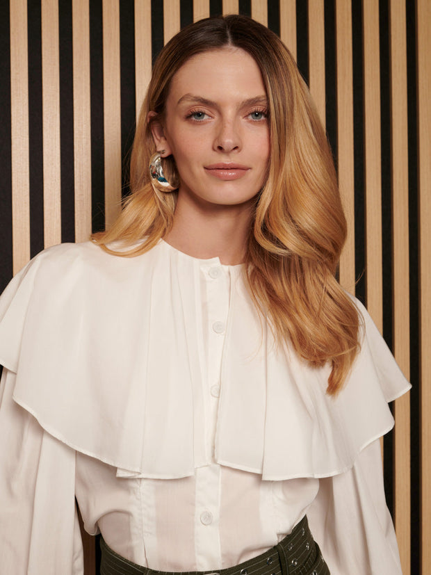 <b> Ghospell </b> Marla Cape Blouse