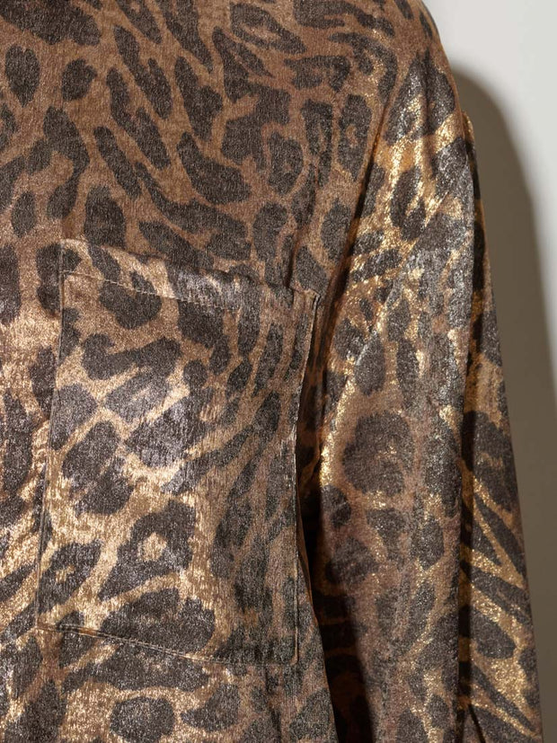 <b> Ghospell </b> Pamela Leopard Shirt