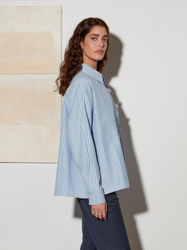 <b> Ghospell </b> Didion Striped Shirt