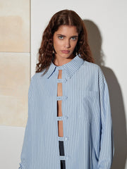 <b> Ghospell </b> Didion Striped Shirt